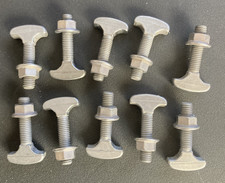 10 NOS STEEL THUMB SCREWS 10mm 1.5 PITCH  GOOD USED CONDITION