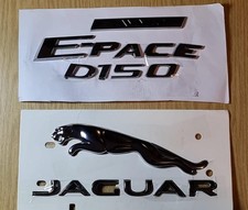 Jaguar Chrome Silver Rear Badges Genuine OEM used From 2020 E-pace T4A15451