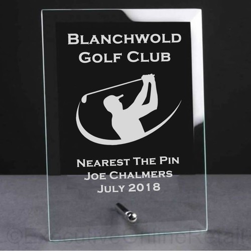 Personalised golf swing glass - personalised,