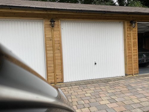 And over garage door - and,