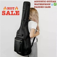 Black padded acoustic electric - black,