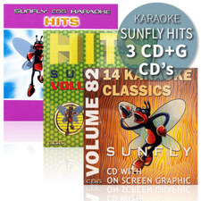 Sunfly Karaoke Hits Triple CDG Set CD+G Discs 45 Chart Hit Tracks Decades Vol 3