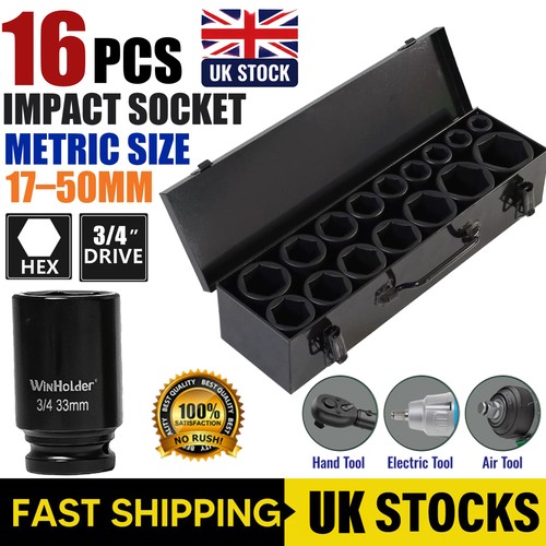 16pc drive deep - 16pc, 3/4"