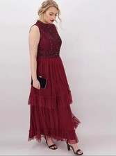 Joanna Hope Tiered Beaded Maxi