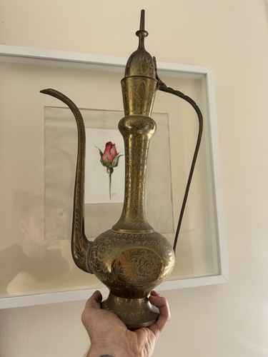 Vintage big solid brass - big,