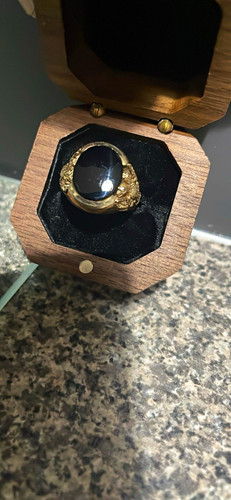 Men gold signet - signet, oval