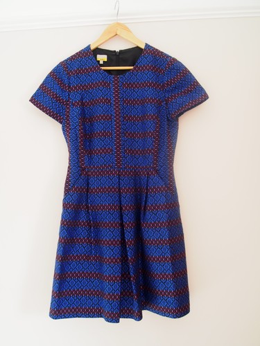 Hobbs nw3 blue patterned dress - nw3,