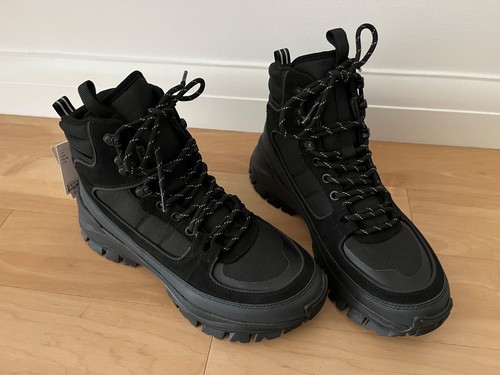 Men black walking boots - black,