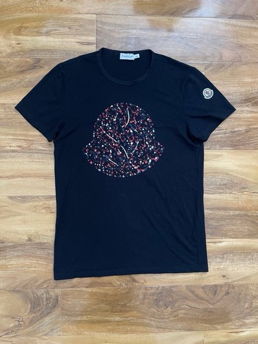 Moncler mens big logo black - mens,