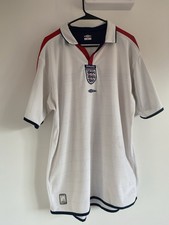 Official England Home Football Shirt 2003-2005 Size XL Reversible Excellent Cond