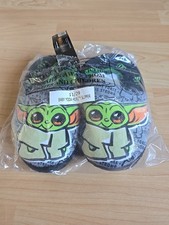 Star Wars Baby Yoda Boys Slippers Mandalorian Footwear size 11 Childs