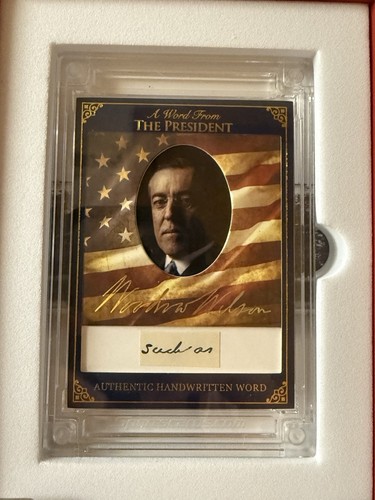 Woodrow wilson handwritten - woodrow,