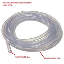 CLEAR FUEL LINE PIPE HOSE 7MM