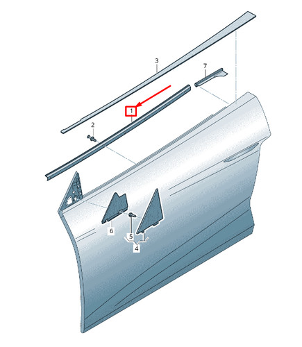 Audi right inner door - audi,