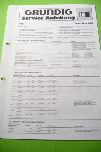 Service manual for grundig - for,