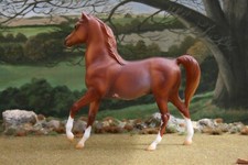 Breyer Collector Club Gamblers Choice Zayne Classic Arab Chestnut Rabicano