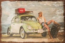 Coca Cola and Vintage Car at