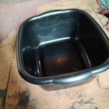 black square washing up bowl