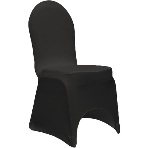 100 black fitted chair cover - black,
