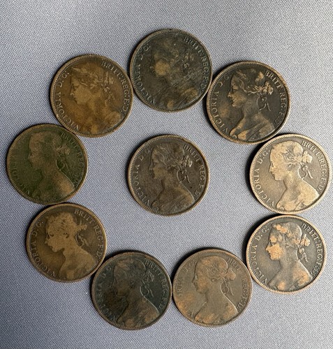Queen victoria one penny - victoria,