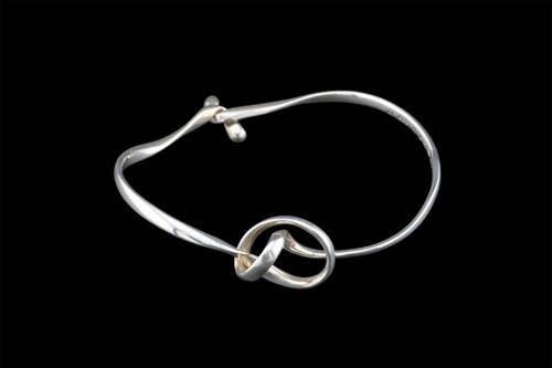 Georg jensen silver bangle - silver,