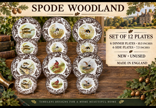 Spode woodland plates - plates, set