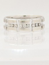 14K Solid White Gold 6.3g 7mm