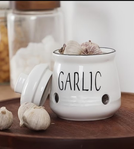 New ceramic garlic storage - garlic,
