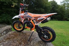 Motocross X BEAST MOTORSPORT Mini Dirt Bike Motorbike Orange - 49cc Petrol