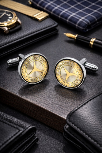 Mercedes style cufflinks for - style,