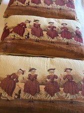 Dunelm Tapestry Cushions X3 Cotton 43cm X 26cm