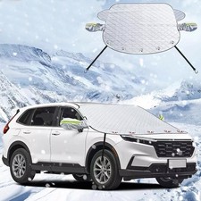 Car Anti Theft Magnetic Windscreen Cover Sun Shade Snow Ice Screen Mirror Shield