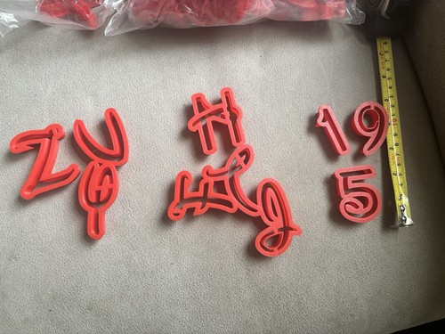 Plastic letter cutters - plastic,