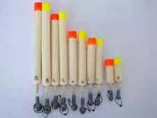 PERRY STONE HANDMADE FLIGHTED,LOADED PELLET WAGGLER FLOATS,COMMERCIAL,FISHING