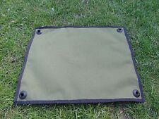 Carp fishing reel splash mat ground sheet made from GREEN cordura 500 x 400mm