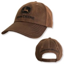 John Deere Oilskin Look Cap -