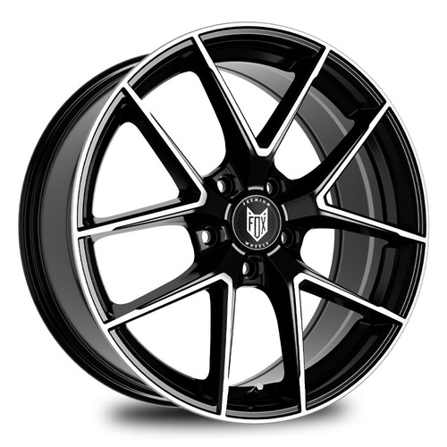 Black polished fox - 18",