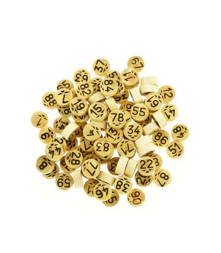 Wooden bingo chips 90 - wooden,
