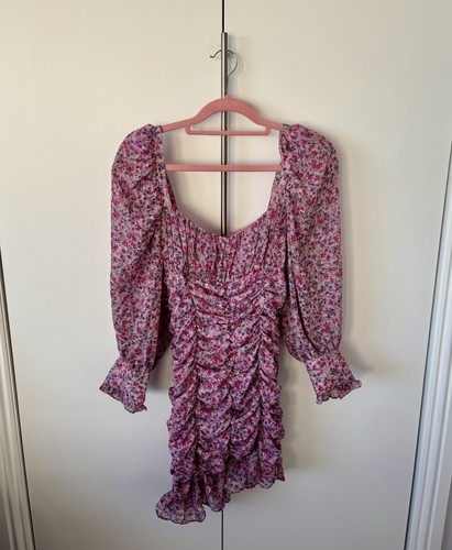 Zara purple and pink floral - zara,