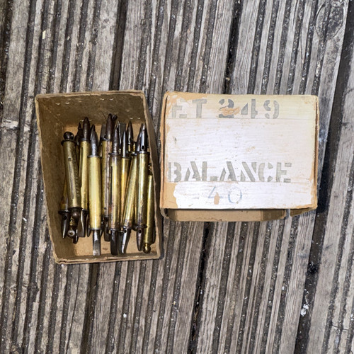 Vintage cylindrical brass