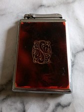 Colibri Monopol Cigarette Case And Lighter Chrome Style 5" Tall Collectable 