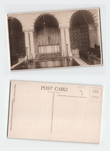 Vintage postcard main chapel - vintage,