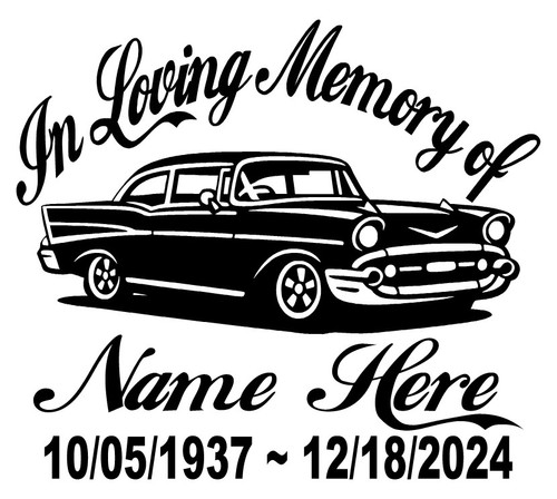 Loving memory decal hot - in,
