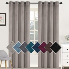 2 PCS Velvet Curtains Elegant
