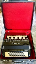 Beautiful Borsini Accordion Full Size 96 Bass, Great Condition With Luxury Case