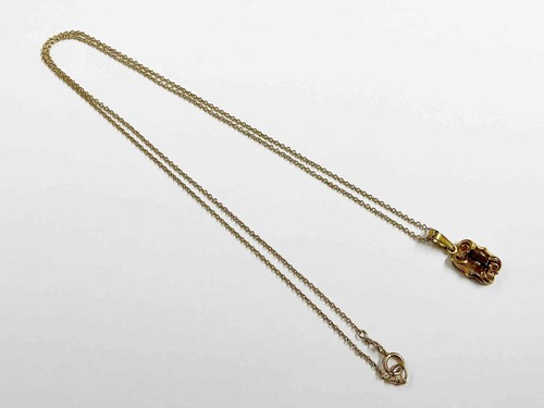 Vintage gold plated garnet - vintage,