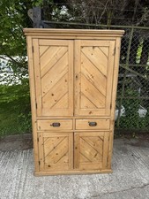 Victorian Antique Pine Larder