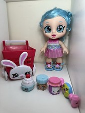 Kindi Kids Jessicake Doll Bundle Bunny Shopping Cart+5 Snack Friends Accessories