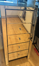mirrored chest of drawers used