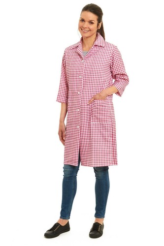 Ladies norma sleeve checked - norma,